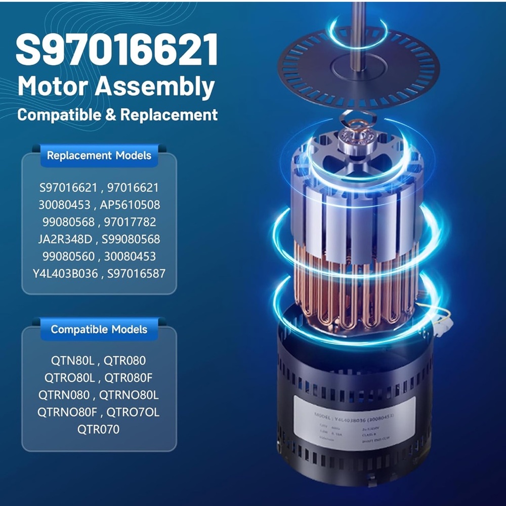 High-Performance Ventilation Motor - Moisture / Odor Removal
